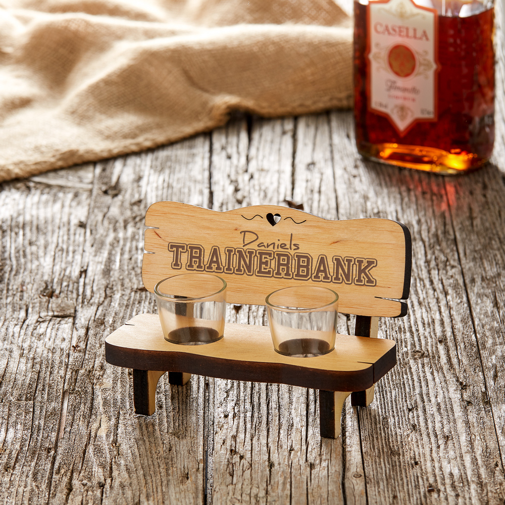 Schnapsbank - Trainerbank - Personalisiert