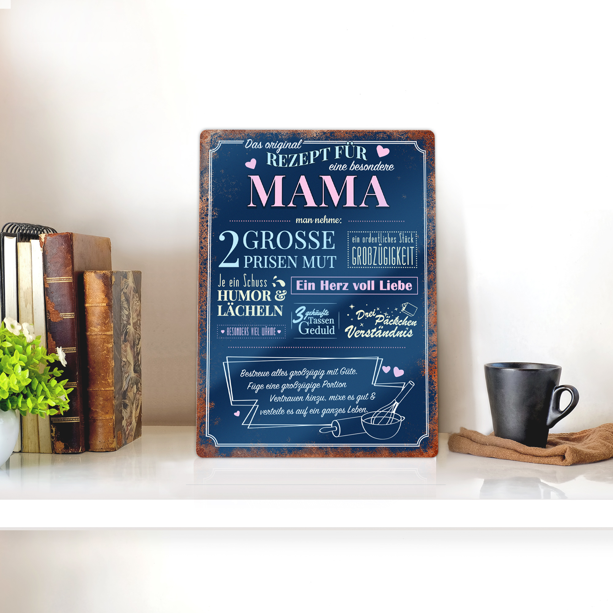 Aluschild Ort - Rezept Mama - Standard