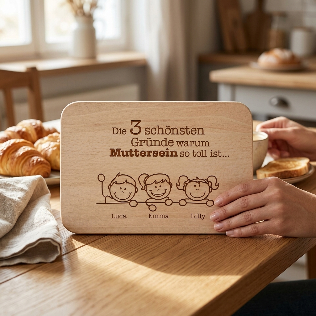 Frühstücksbrettchen für Mama – Warum Muttersein so toll ist