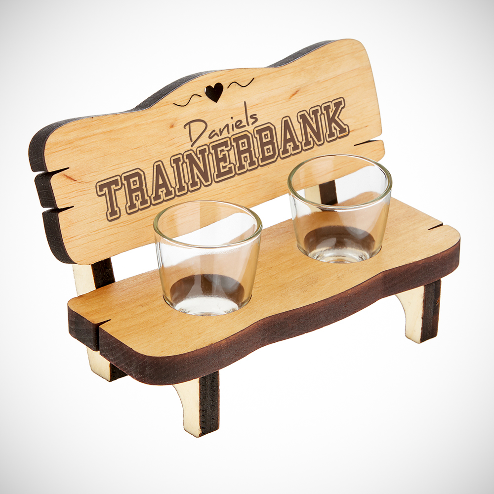 Schnapsbank - Trainerbank - Personalisiert