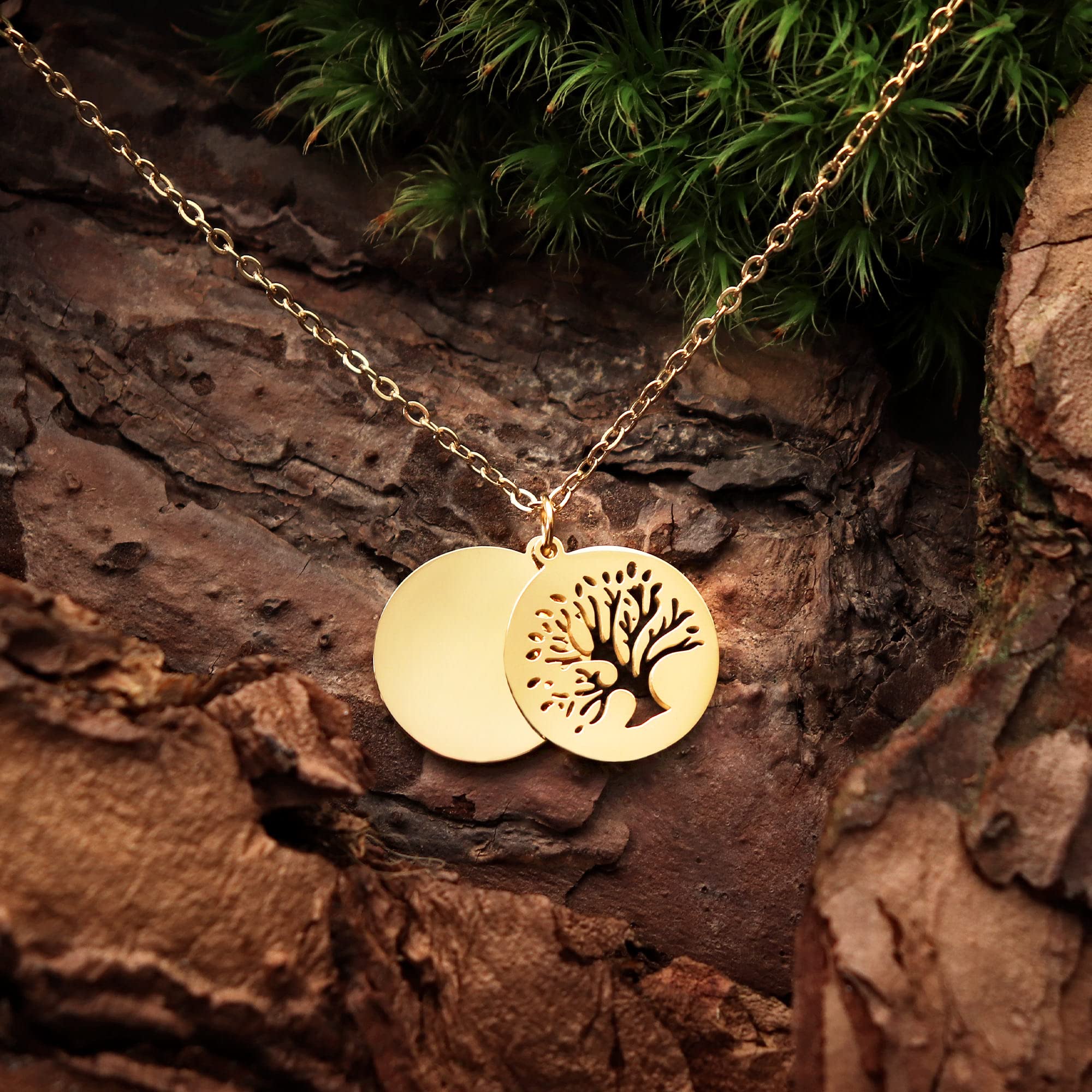 Kette - Baum - Gold