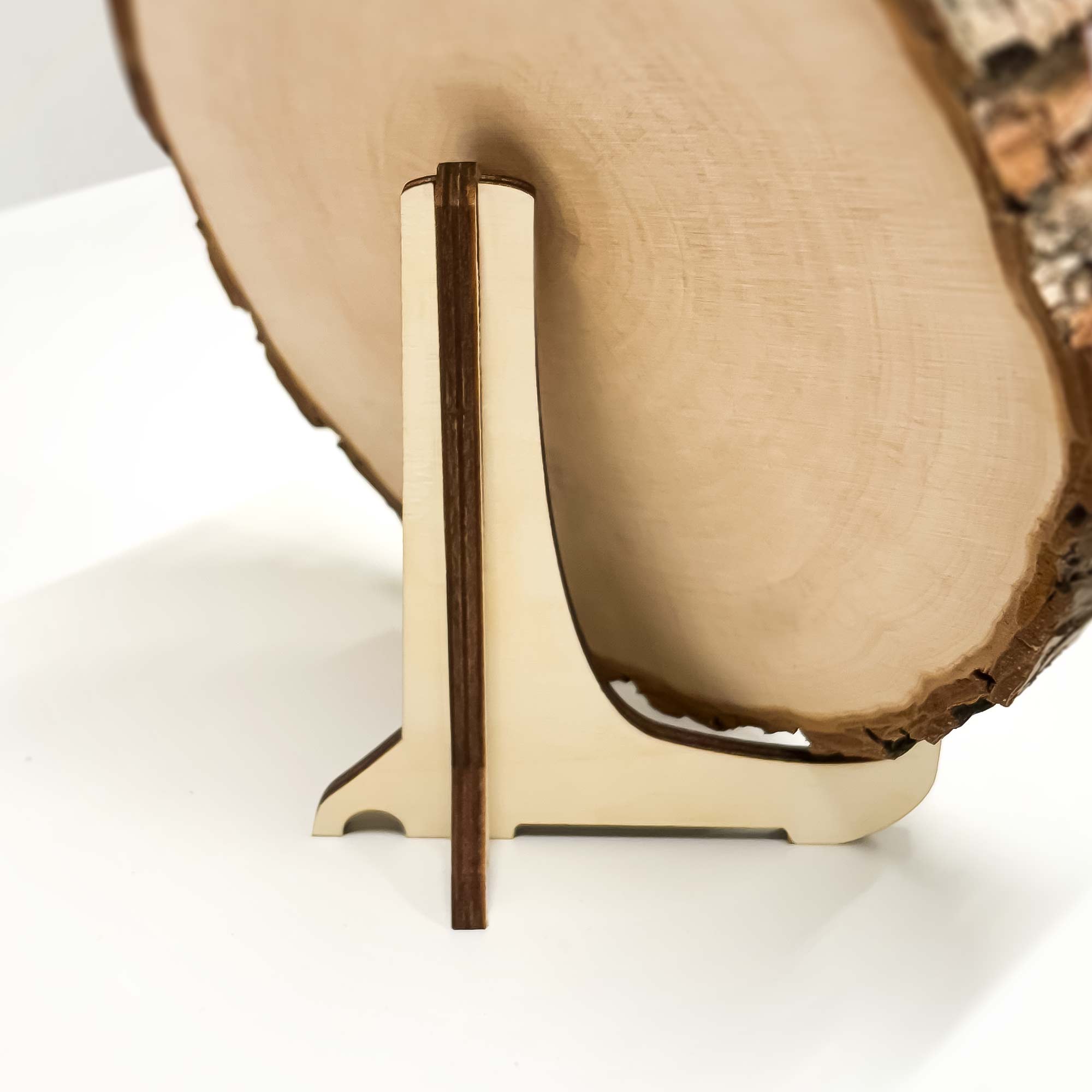 Holzständer für Baumscheiben – Displayständer als Aufsteller