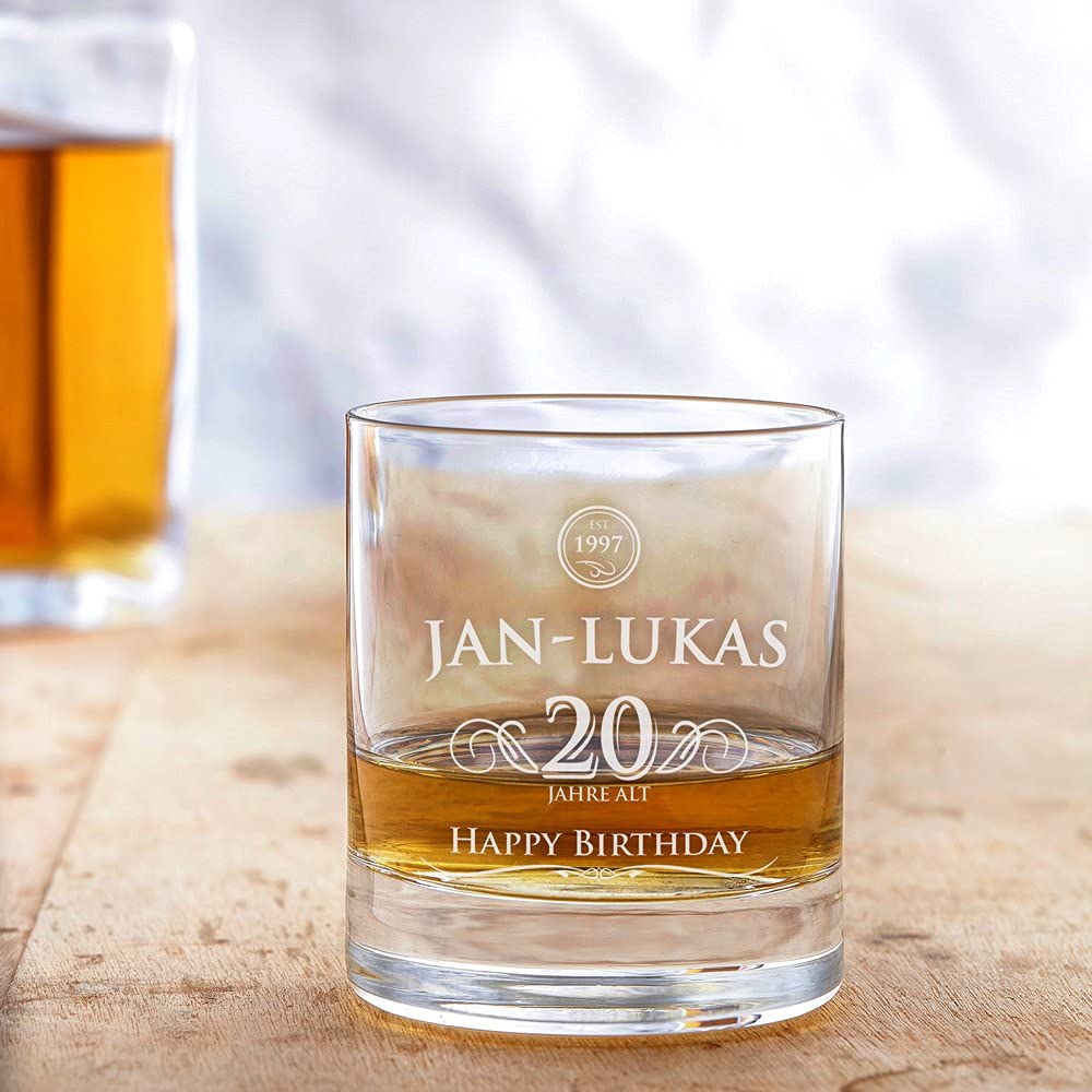 Whiskyglas mit Gravur zum Geburtstag - Happy Birthday
