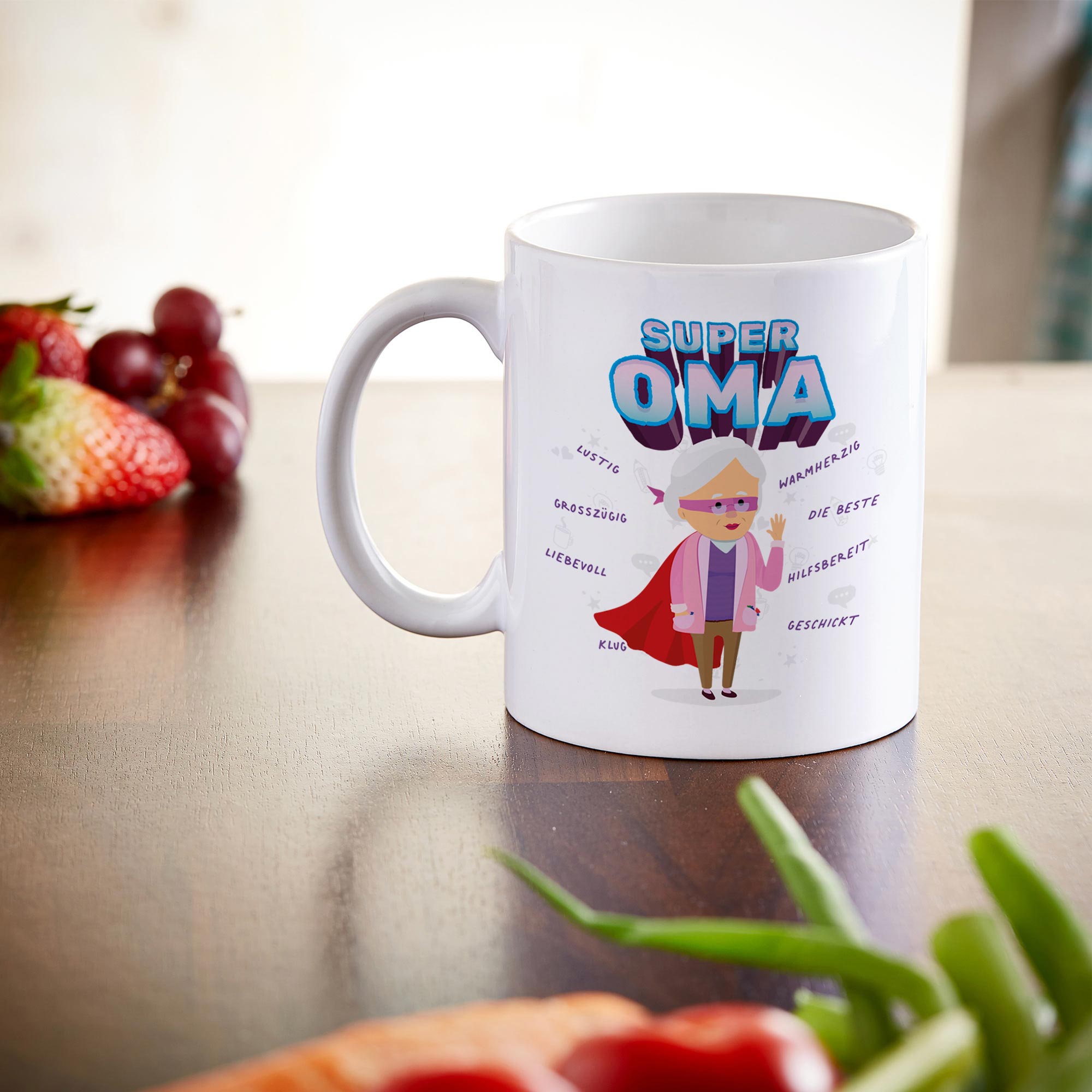 Tasse - Weiß - Super Oma - Standard Tasse - Weiß - Super Oma - Standard