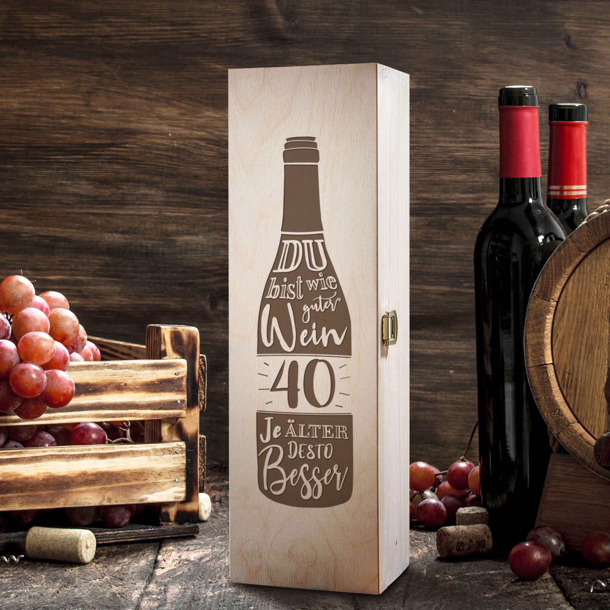 Weinkiste zum 40. Geburtstag Weinkiste zum 40. Geburtstag