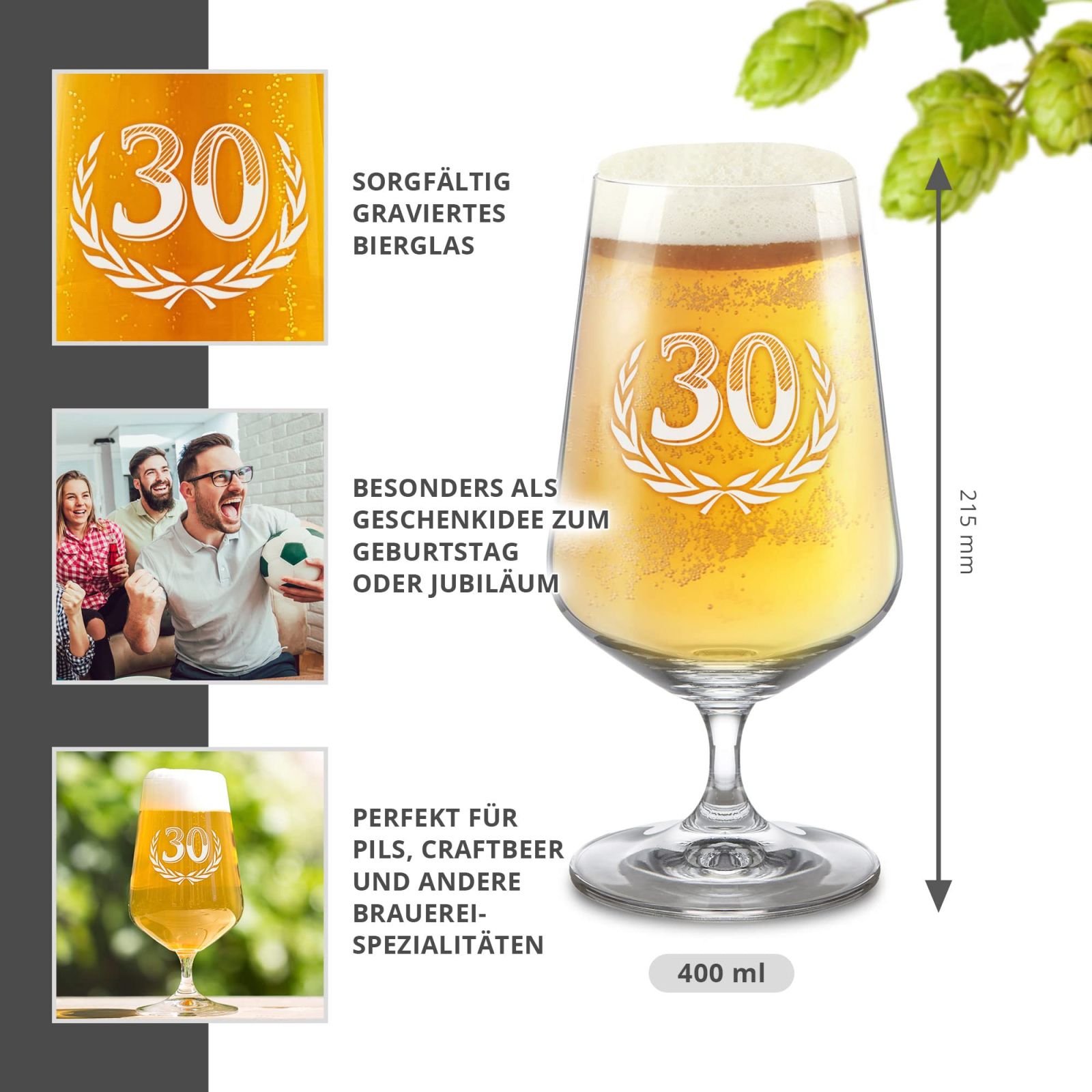 Personalisierte Geburtstagsbanner – Mit Foto, Blau, Für Innen & Außen, Verschiedene Größen